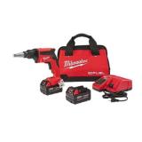 Milwaukee M18 FUEL 18V Lithium-Ion Brushless Cordless Drywall Screw Gun Kit with (2) 5.0Ah Batteries, Charger and Tool Bag