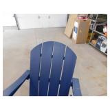 WESTIN OUTDOOR Laguna Fade Resistant Outdoor Patio HDPE Poly Plastic Adirondack Porch Rocking Chair in Navy Blue