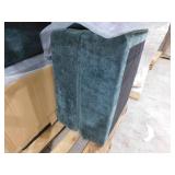 Harper & Bright Designs 93.7 in. Modular Square Arm Chenille with a Movable Ottoman, Storage Armrests and USB Ports Sectional Sofa in Green