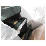 Harper & Bright Designs 93.7 in. Modular Square Arm Chenille with a Movable Ottoman, Storage Armrests and USB Ports Sectional Sofa in Green