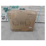 Uixe 3-Piece Metal Swivel Outdoor Rocking Chairs Patio Conversation Set with Beige Cushions