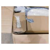 Uixe 3-Piece Metal Swivel Outdoor Rocking Chairs Patio Conversation Set with Beige Cushions