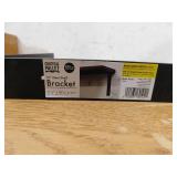(16) Crates & Pallet 12 in. Black Steel Shelf Bracket for Wood Shelving
