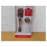 Kwikset Henley Single Cylinder Door Handleset w/Round Maven Knob featuring SmartKey Security in Satin Nickel