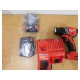 Milwaukee M18 18V Lithium-Ion Brushless Cordless 1/2 in. Compact Drill/Driver Kit with Two 2.0 Ah Batteries, Charger and Case
