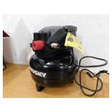 Husky 3 Gal. 120 PSI Portable Electric Oil-Free Light Duty Pancake Air Compressor with Fold Down Handle and 1-Quick Coupler