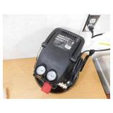 Husky 3 Gal. 120 PSI Portable Electric Oil-Free Light Duty Pancake Air Compressor with Fold Down Handle and 1-Quick Coupler