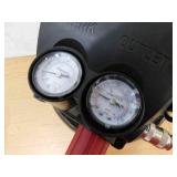 Husky 3 Gal. 120 PSI Portable Electric Oil-Free Light Duty Pancake Air Compressor with Fold Down Handle and 1-Quick Coupler