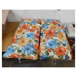 Jordan Manufacturing 38 in. L x 21 in. W x 2 in. T Rectangular Outdoor Dining Chair Cushion in Wildflowers Multicolor (2-Pack)