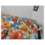 Jordan Manufacturing 38 in. L x 21 in. W x 2 in. T Rectangular Outdoor Dining Chair Cushion in Wildflowers Multicolor (2-Pack)