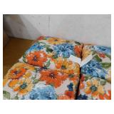 Jordan Manufacturing 38 in. L x 21 in. W x 2 in. T Rectangular Outdoor Dining Chair Cushion in Wildflowers Multicolor (2-Pack)