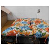 Jordan Manufacturing 38 in. L x 21 in. W x 2 in. T Rectangular Outdoor Dining Chair Cushion in Wildflowers Multicolor (2-Pack)