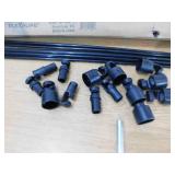 Machrus Universal Trampoline Fiber Glass Rods to Replace Top Ring of Net Enclosure for 11 ft. Frame with 8 Pole Caps