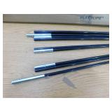 Machrus Universal Trampoline Fiber Glass Rods to Replace Top Ring of Net Enclosure for 11 ft. Frame with 8 Pole Caps