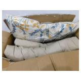 Outdoor Settee Loveseat Bench Cushions with 2 Lumbar Pillows Set of 5 Wicker Tufted Cushions for Patio Furniture Beige