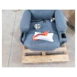 LACOO Big and Tall Smoke Gray Recliner Swivel and Rocking Chair