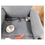 LACOO Big and Tall Smoke Gray Recliner Swivel and Rocking Chair