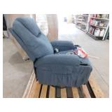 LACOO Big and Tall Smoke Gray Recliner Swivel and Rocking Chair