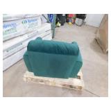 Lifestyle Solutions Knoxville Green Velvet Arm Chair
