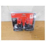Milwaukee M12 12-Volt Lithium-Ion XC High Output 5 Ah Battery (2-Pack)