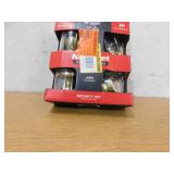 Kwikset Juno Polished Brass Exterior Entry Door Knob and Single Cylinder Deadbolt Combo Pack Featuring SmartKey Security