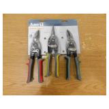 Anvil Straight, Left, and Right Cut Aviation Snip Set (3-Piece)
