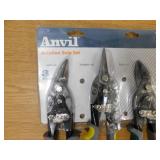 Anvil Straight, Left, and Right Cut Aviation Snip Set (3-Piece)
