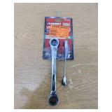 Husky Metric Quad Drive Ratcheting Wrench Set (2-Piece)