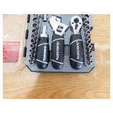 Husky 1/4 in. and 3/8 in. Drive Stubby Ratchet and Socket Set (46-Piece)
