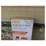 HDX 6-Tier Commercial Grade Heavy Duty Steel Wire Shelving Unit in Chrome (48 in. W x 72 in. H x 18 in. D)