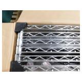 HDX 6-Tier Commercial Grade Heavy Duty Steel Wire Shelving Unit in Chrome (48 in. W x 72 in. H x 24 in. D)