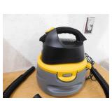 Stinger 2 Gal. 1.75 Peak HP Small Shop Vacuum Wet Dry Vac with Filter Bag, Hose, Utility and Car Nozzle Attachments HD2020