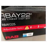 RAB RBAY22S LED Linear High Bay - Adjustable Optics, 160/130/100W, 3500/4000/5000K