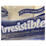 12 Mega Rolls of Irresistible Soft Impressions Bath Tissue - 280 Sheets per Roll