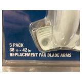 24 - Commercial Electric Ceiling Fan Blade Arms - 5 Pack Replacement for 36-42 in Fans (2-Pack)
