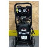 ^NorthStar Portable Quiet Electric Air Compressor, 1.5 HP, 8-Gallon, 4 CFM @ 90 PSI #53009 Msrp $444.99 see description