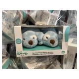 Bulk of Baby GUND Spunky Puppy Rattle Booties Plush Baby Infant Shoes (black bin not included)