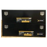 ^Northern Tool Lot of 2- Underbody Truck Toolboxes with Drop Door, 60in. x 17in. x 18in., Steel, Gloss Black, T-Handle Latches Msrp $1,019.98 #52878