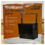 *WeWarm 10,000 Watt Digital Electric Overhead Garage Heater, 240V, 34,120 BTU/Hour, Heating Capability 1000 Sq. Ft., Model# CZ260 #6539082 Msrp $329.99 see description