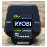 RYOBI 40V Volt Lithium-ion 6.0 Ah High Capacity Battery OP40602 with Charger