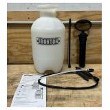 Ironton Portable Poly Sprayer, 2 Gallons, 45 PSI, Adjustable Nozzle, Anti-Clog Filter #32001 Msrp $17.99