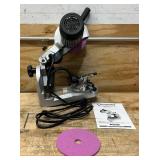 Strongway Electric Chainsaw Sharpener with Hydraulic Assist, 120V, 1/4in. to 3/4in. Pitch, 3400 RPM #57522 see description