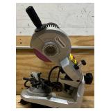 Strongway Electric Chainsaw Sharpener with Hydraulic Assist, 120V, 1/4in. to 3/4in. Pitch, 3400 RPM #57522 see description