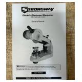 Strongway Electric Chainsaw Sharpener with Hydraulic Assist, 120V, 1/4in. to 3/4in. Pitch, 3400 RPM #57522 see description
