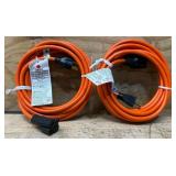 50FT Orange Extension Cord lot of 2