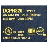 *DEWALT Pole Hedge Trimmer Head Only with 20V MAX Compatibility Item No. SKU# DCPH820BH Msrp $129.00 see description