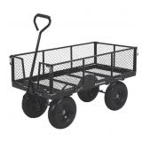 ^Strongway Steel Jumbo Garden Wagon, 1400-Lb. Capacity, 50in.L x 24.1in.W x 26.75in.H #111876 Msrp $179.99 see description