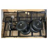 ^Strongway Steel Jumbo Garden Wagon, 1400-Lb. Capacity, 50in.L x 24.1in.W x 26.75in.H #111876 Msrp $179.99 see description