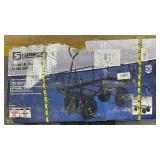 ^Strongway Steel Jumbo Garden Wagon, 1400-Lb. Capacity, 50in.L x 24.1in.W x 26.75in.H #111876 Msrp $179.99 see description