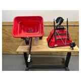 Earthway Lot of 2- 80# Tow-Behind Spreaders (for parts or repair)